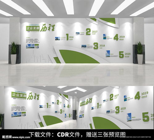 公司發展歷程設計圖 室內廣告設計